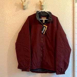 NWT Duluth Trading Company maroon zip jacket